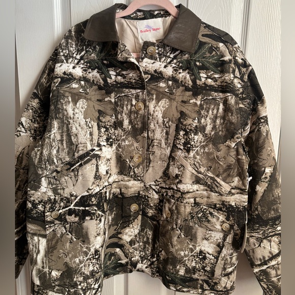 Bailey Rose Jackets & Blazers - Bailey Jean Camouflage Jean Jacket